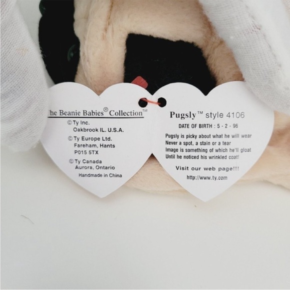 Ty Beanie Baby Pugsly PVC Pellets - Picture 9 of 16